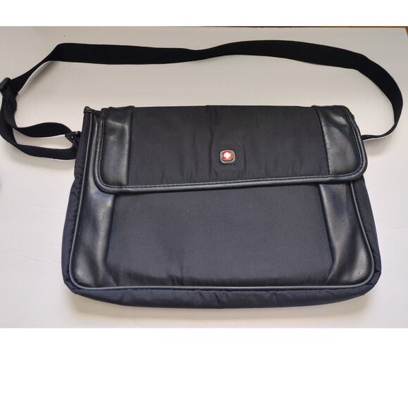 Swiss Gear Laptop Shoulder Bag 14 In Black Unisex - Picture 1 of 7